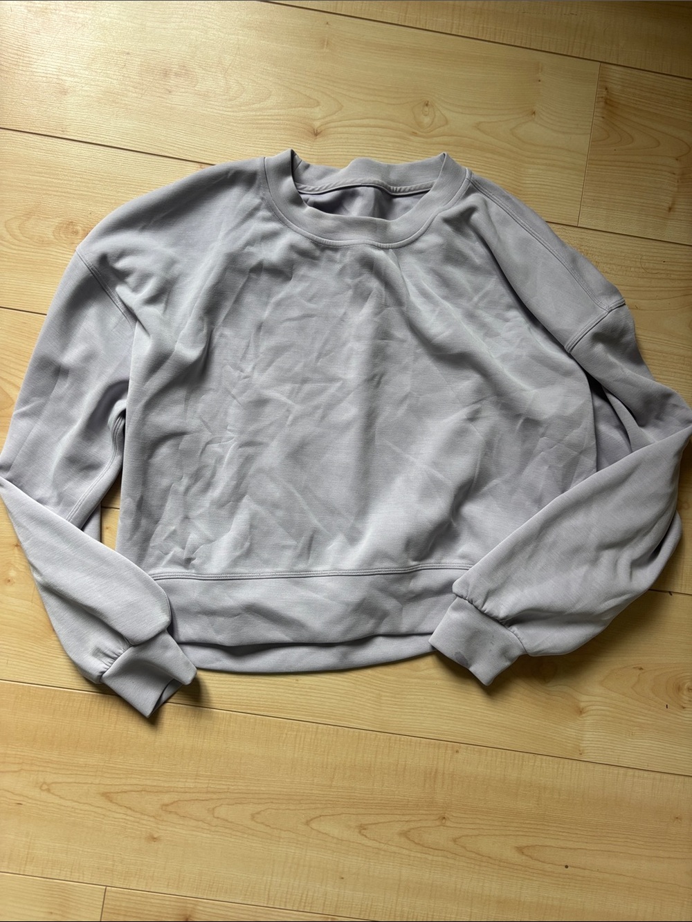 lululemon athletica Light Gray Crewneck Sweatshirt